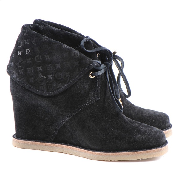 ✨Louis Vuitton Wedge Booties✨ - Picture 2 of 7